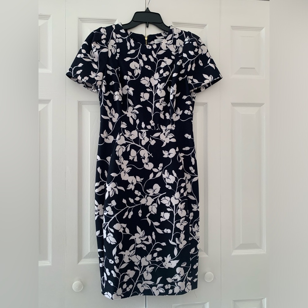 Calvin Klein floral midi dress